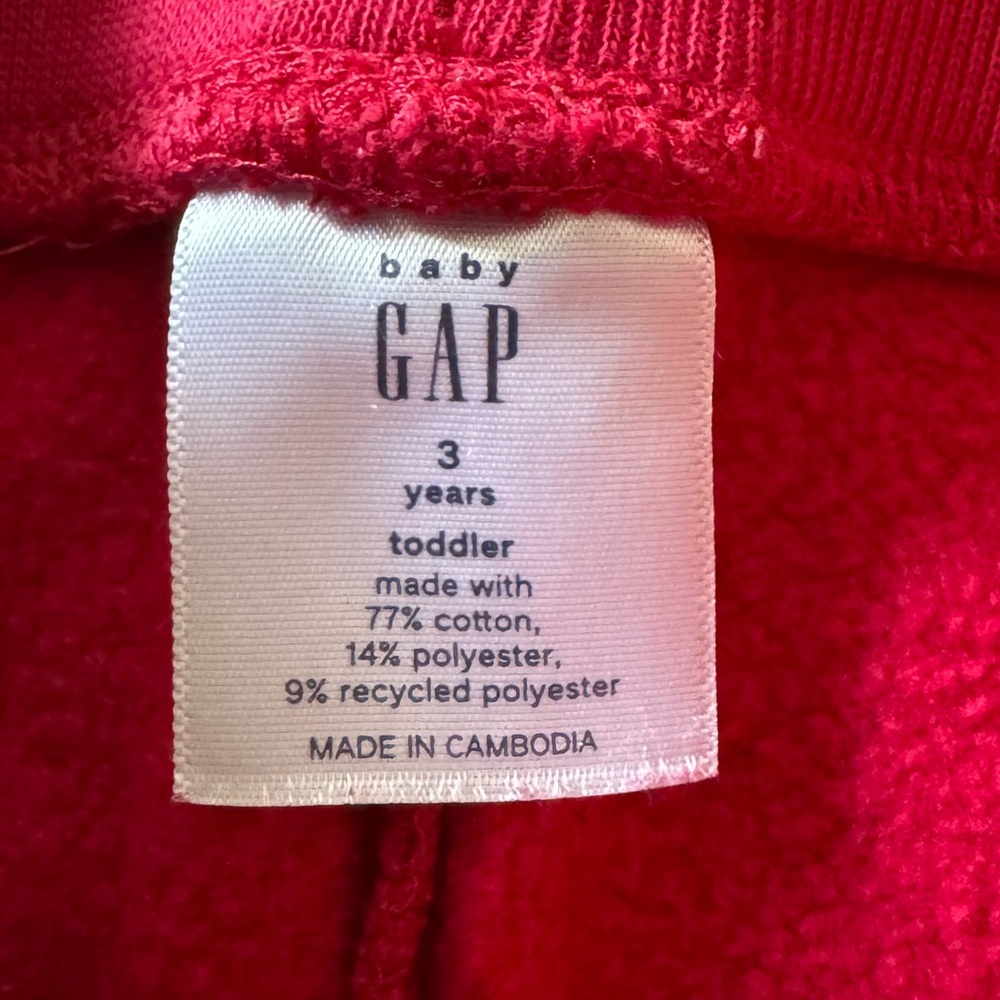 GAP Boys Red Hoodie and Pants Set - Picture 4 of 9